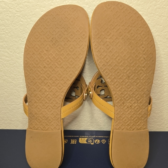 Tory Burch Miller Walnut Brown Sandals In A 7 M - Picture 5 of 12